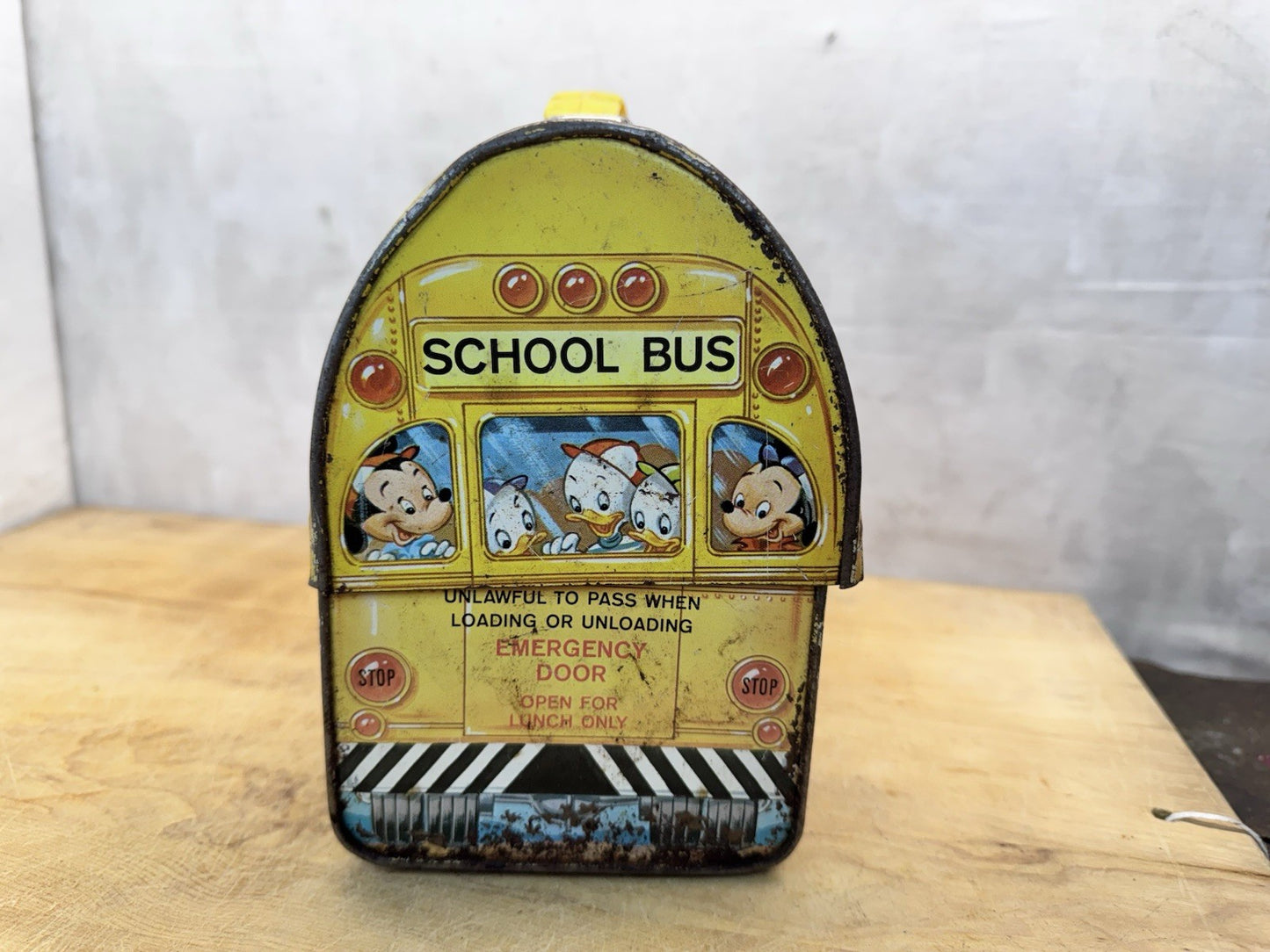 Vintage 1960s Disney's School Bus Lunchbox #S-1507
