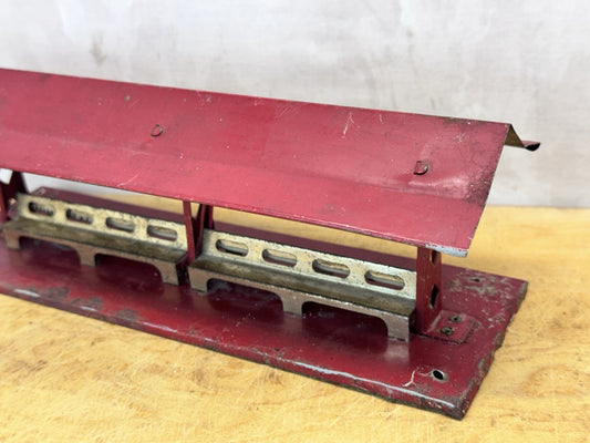 Hafner Vtg O Gauge Tin Litho Train Station Platform Bench Seats #1614