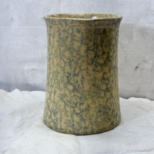 Stoneware Spongeware Pottery Pitcher Vintage