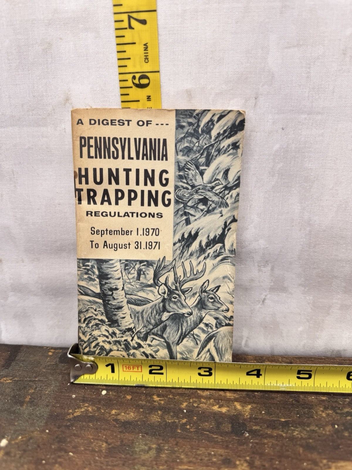 Pennsylvania Hunting Trapping Regulations Digest 1970-1971 #1243