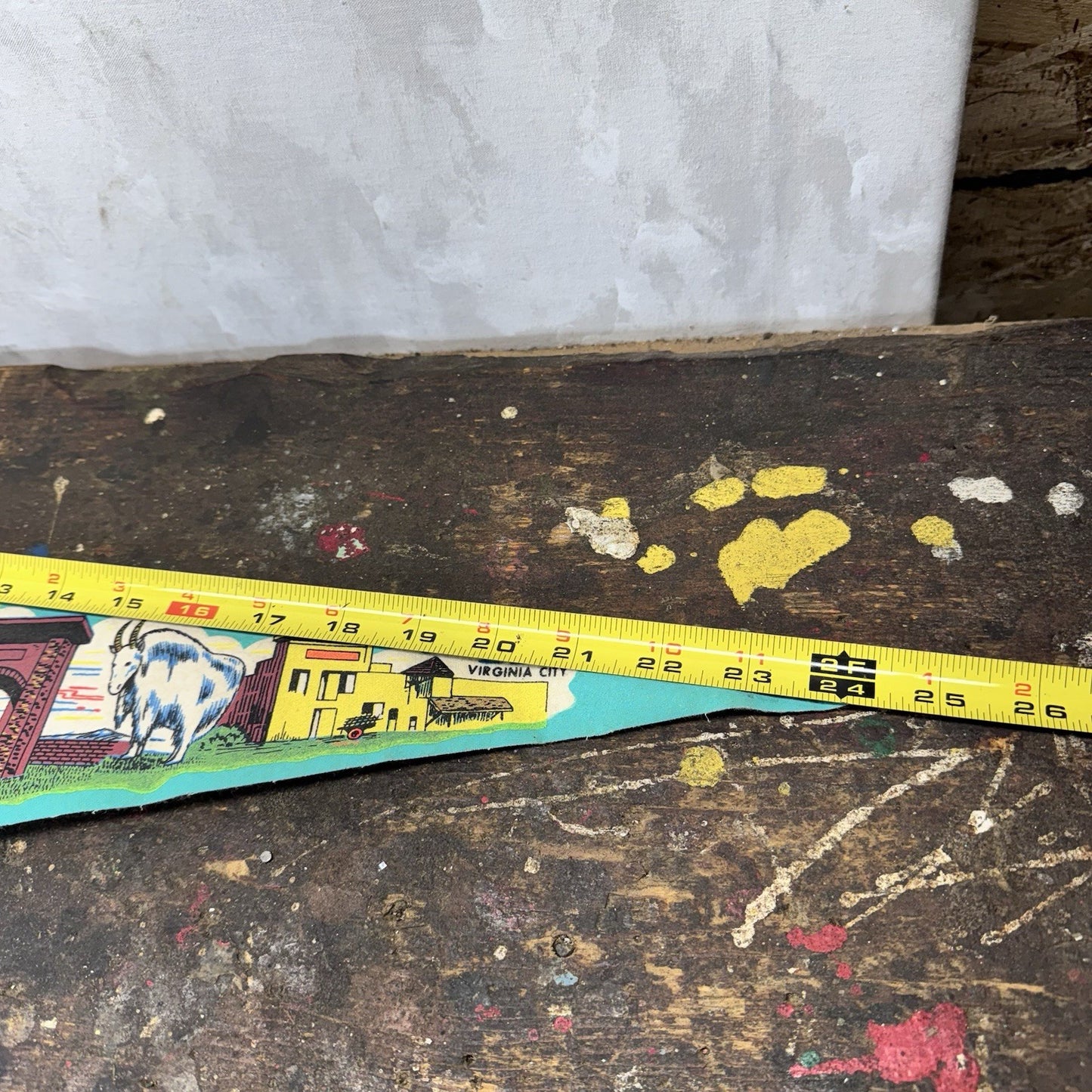 Montana Vintage Fabric Pennant Banner Flag Souvenir