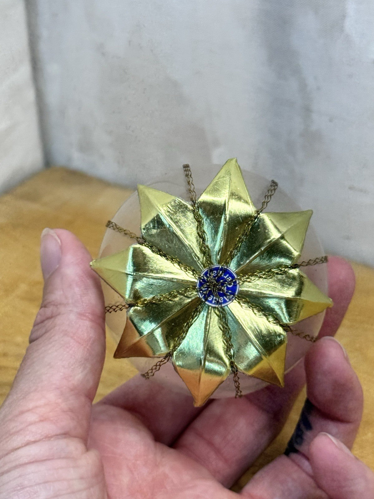 Vintage West Germany Angel Ornament #1053