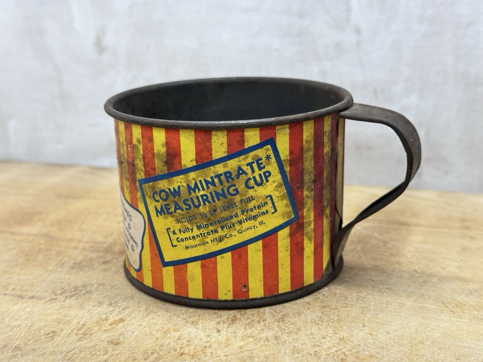 MoorMans Feed Cup Advertising Vtg #S-1525