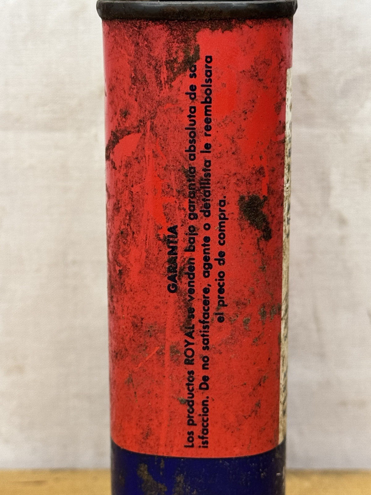 Vintage Royal Hydraulic Jack Oil Tin #1091