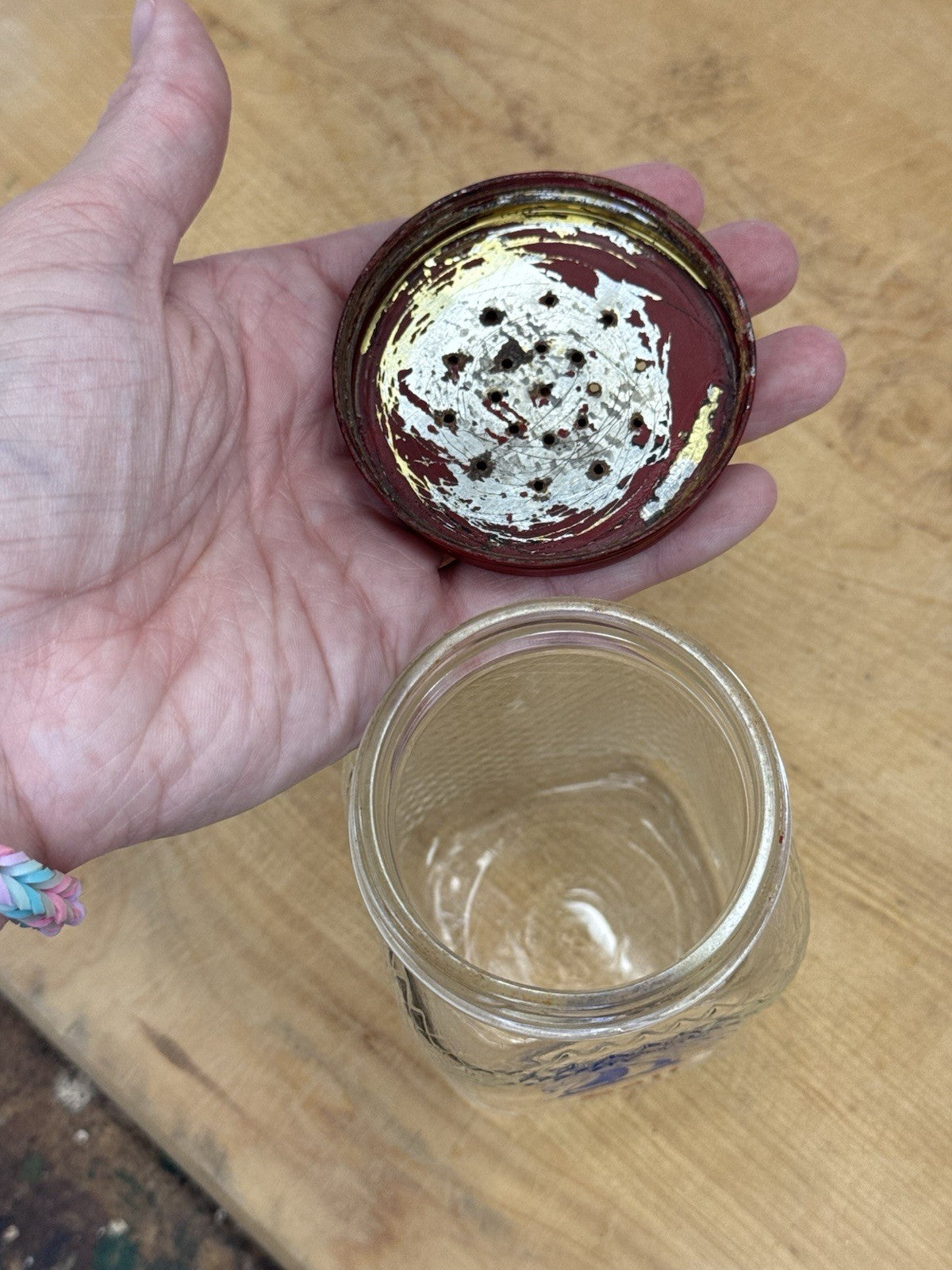 Salt Shaker Hoosier Jar Hazel Atlas Vintage #1108