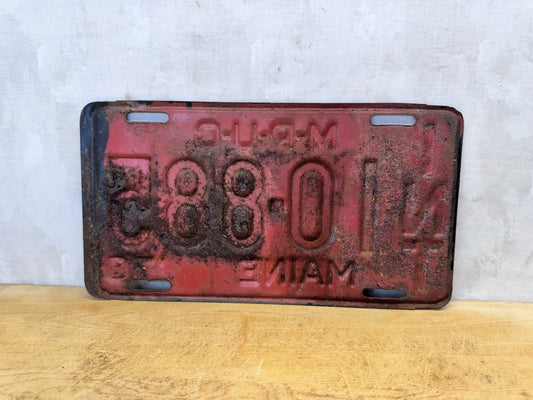 1970 Maine Public Utilities Commission License Plate #S-1703