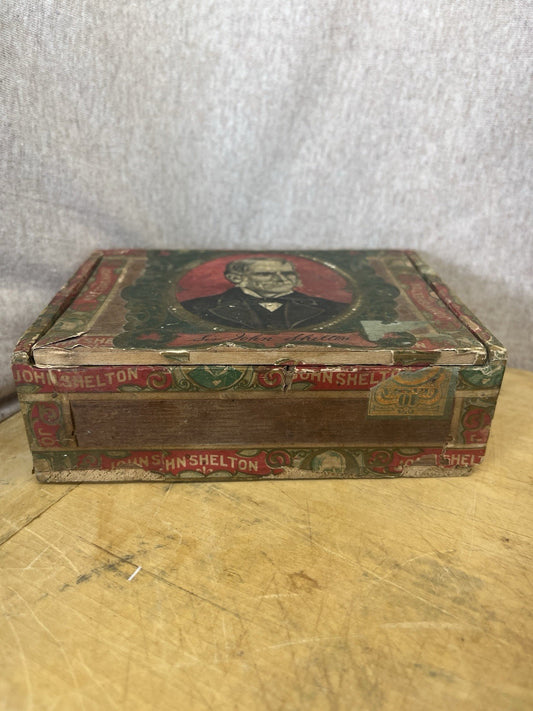 Sir John Shelton Empty Cigar Box