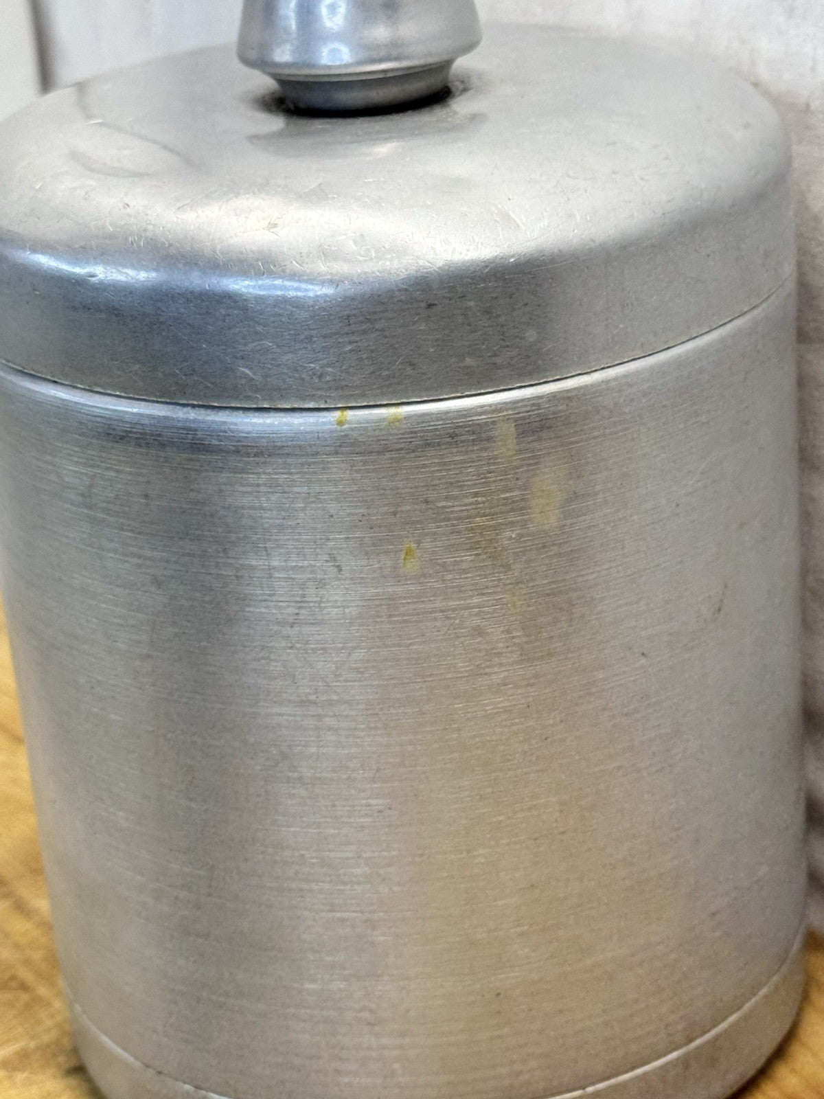 Heller Hostess Ware Coffee Silver Canister vtg #1291
