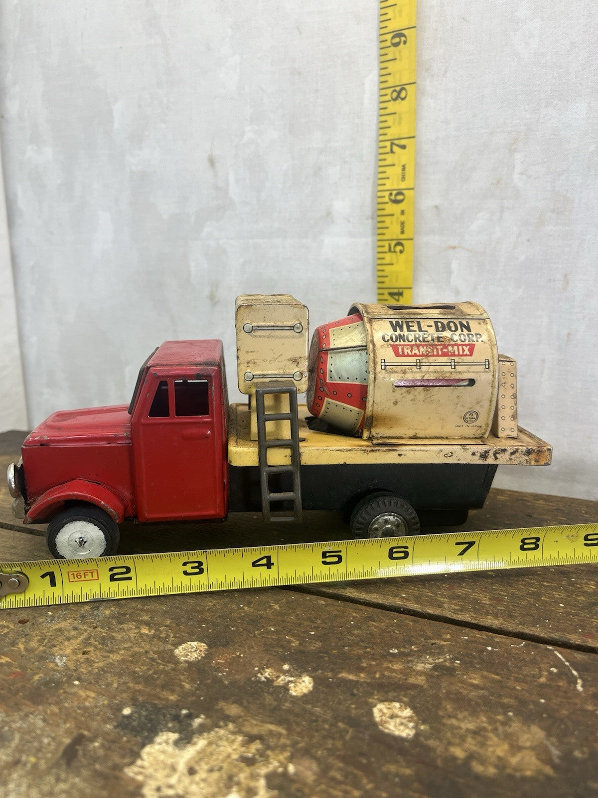 Tin Litho Cement Truck Non Working