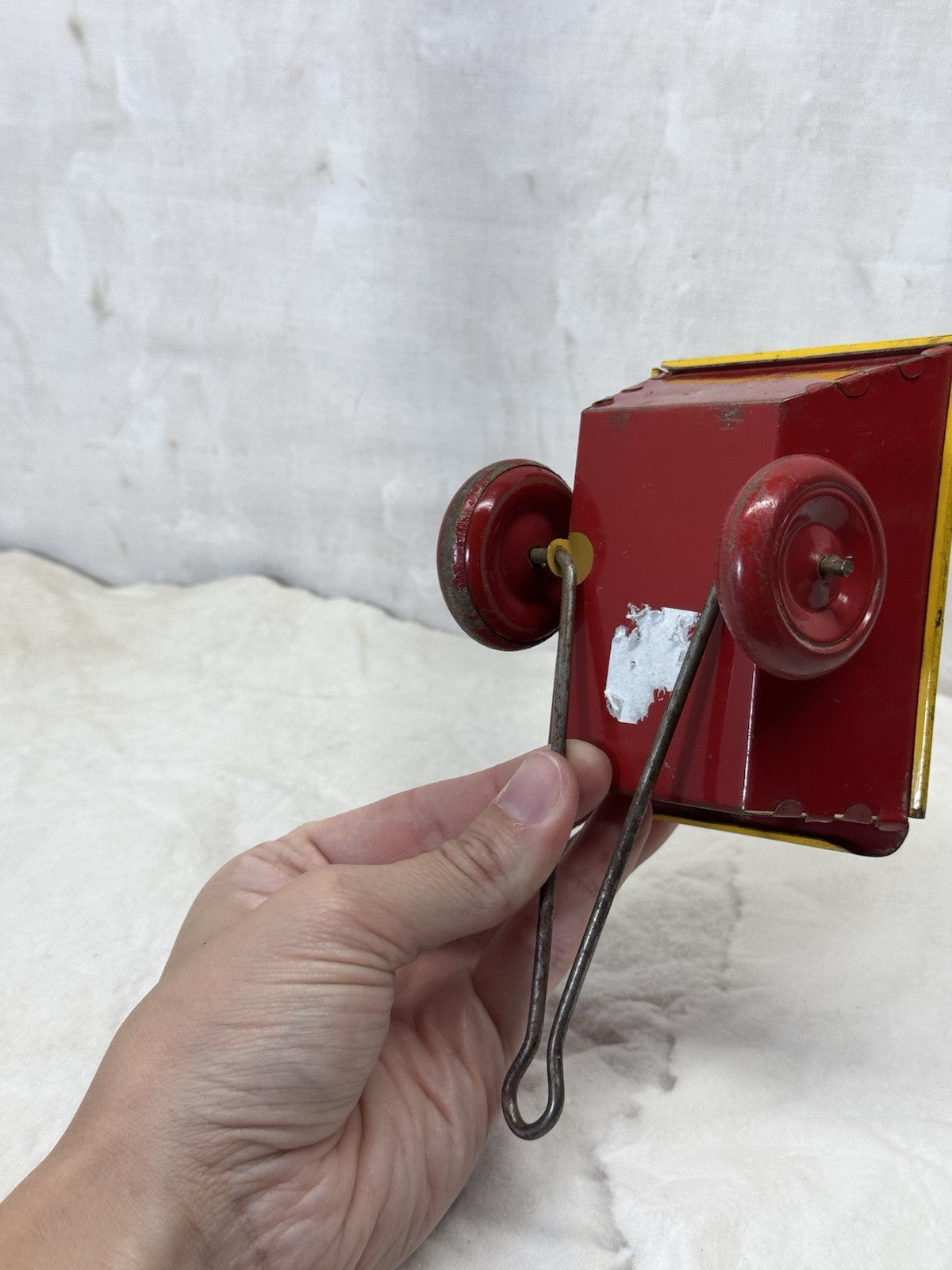 Mini Tin Toy Cart Vintage #S-1767