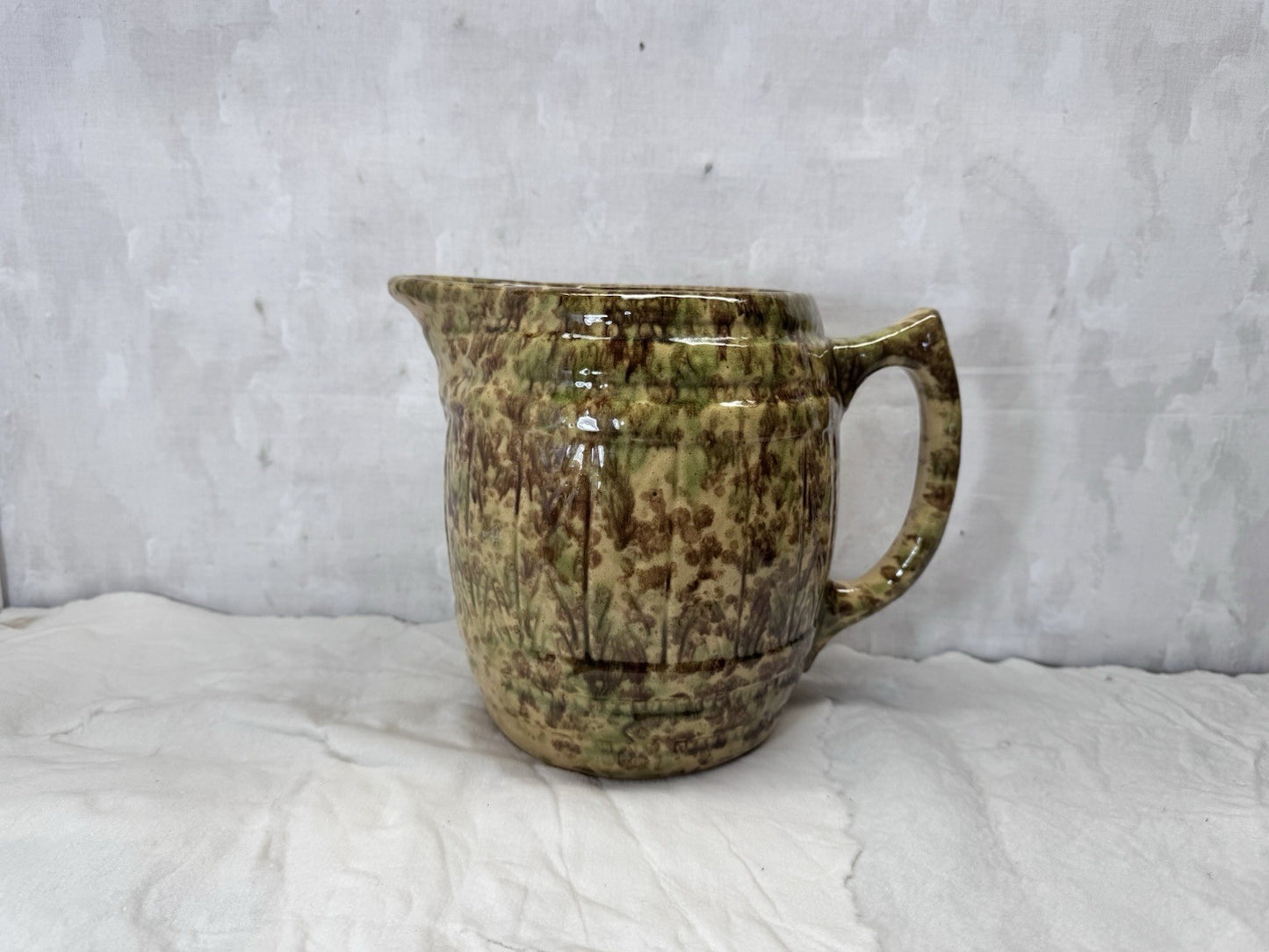 Morton Spatterware Antique Pitcher  #S-1847