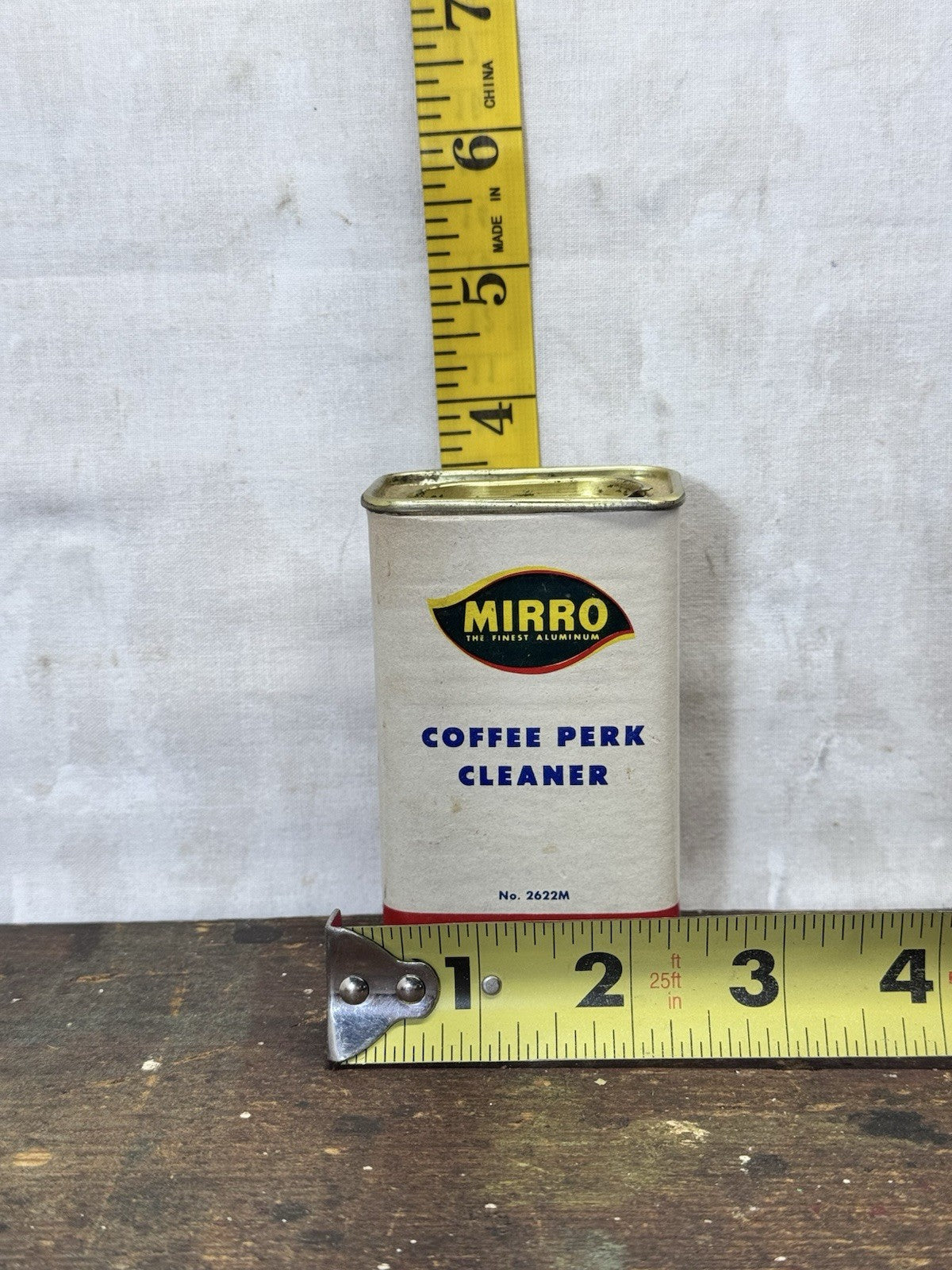 Mirro Coffee Perk Cleaner Can NOS Vintage #S-1809