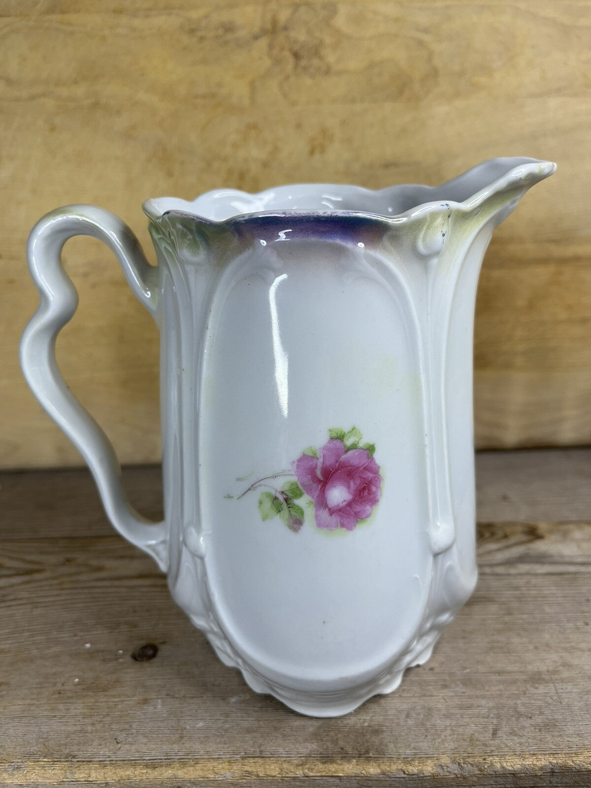 Antique Vintage Germany Floral Pitcher