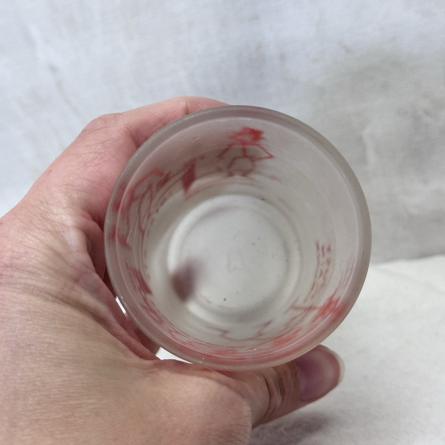 Just Plain Drunk Hazel Atlas Drinking Shot Glass Vintage