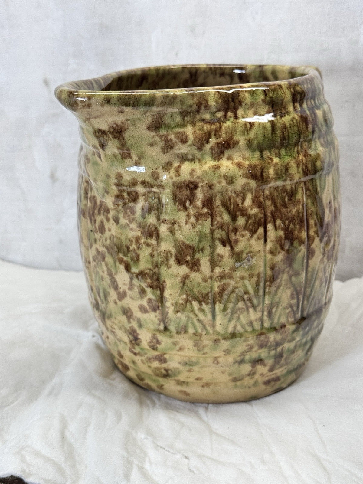 Morton Spatterware Antique Pitcher  #S-1847