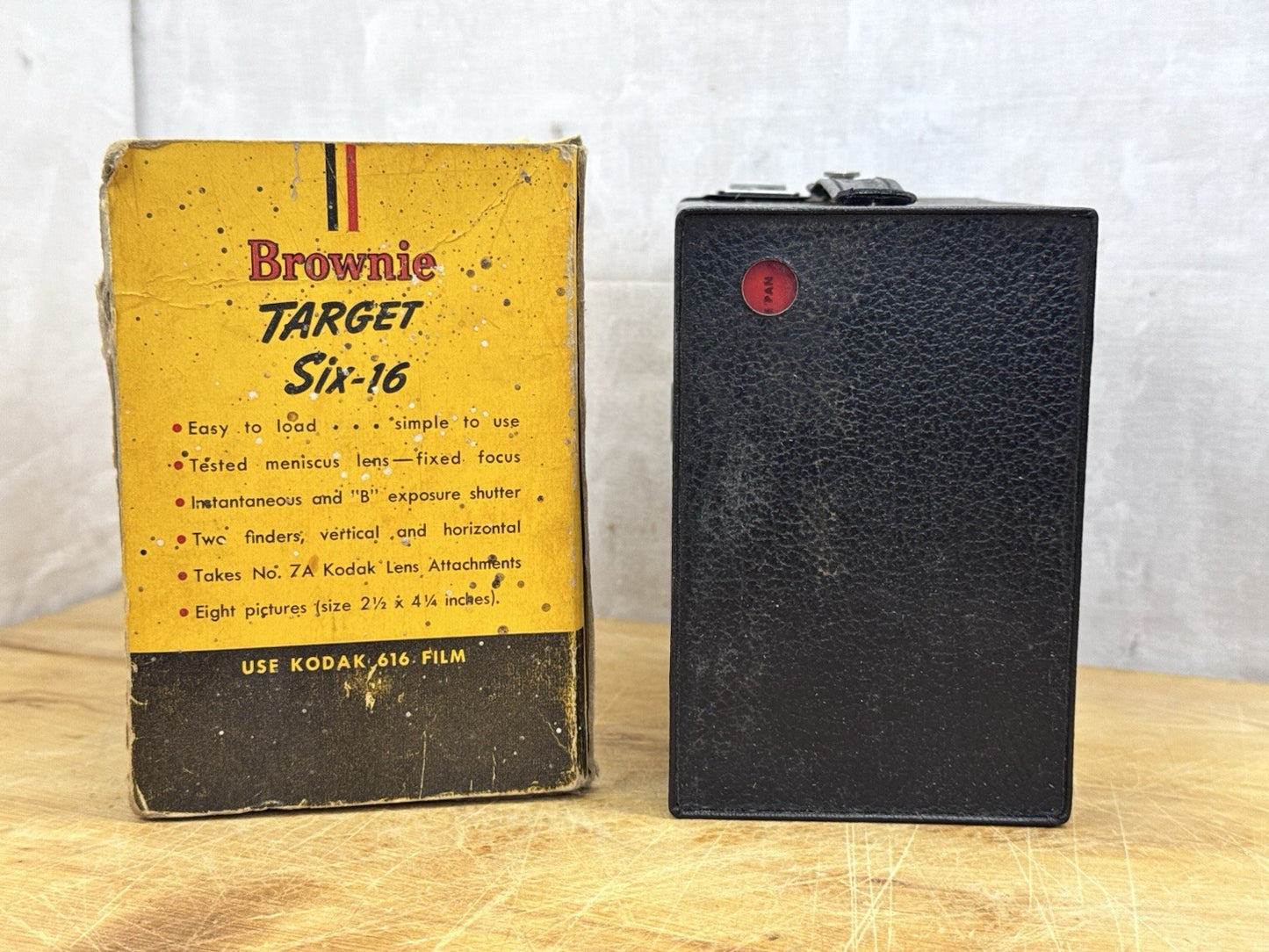 Brownie Target Six-16 Camera With Box Vintage #1176