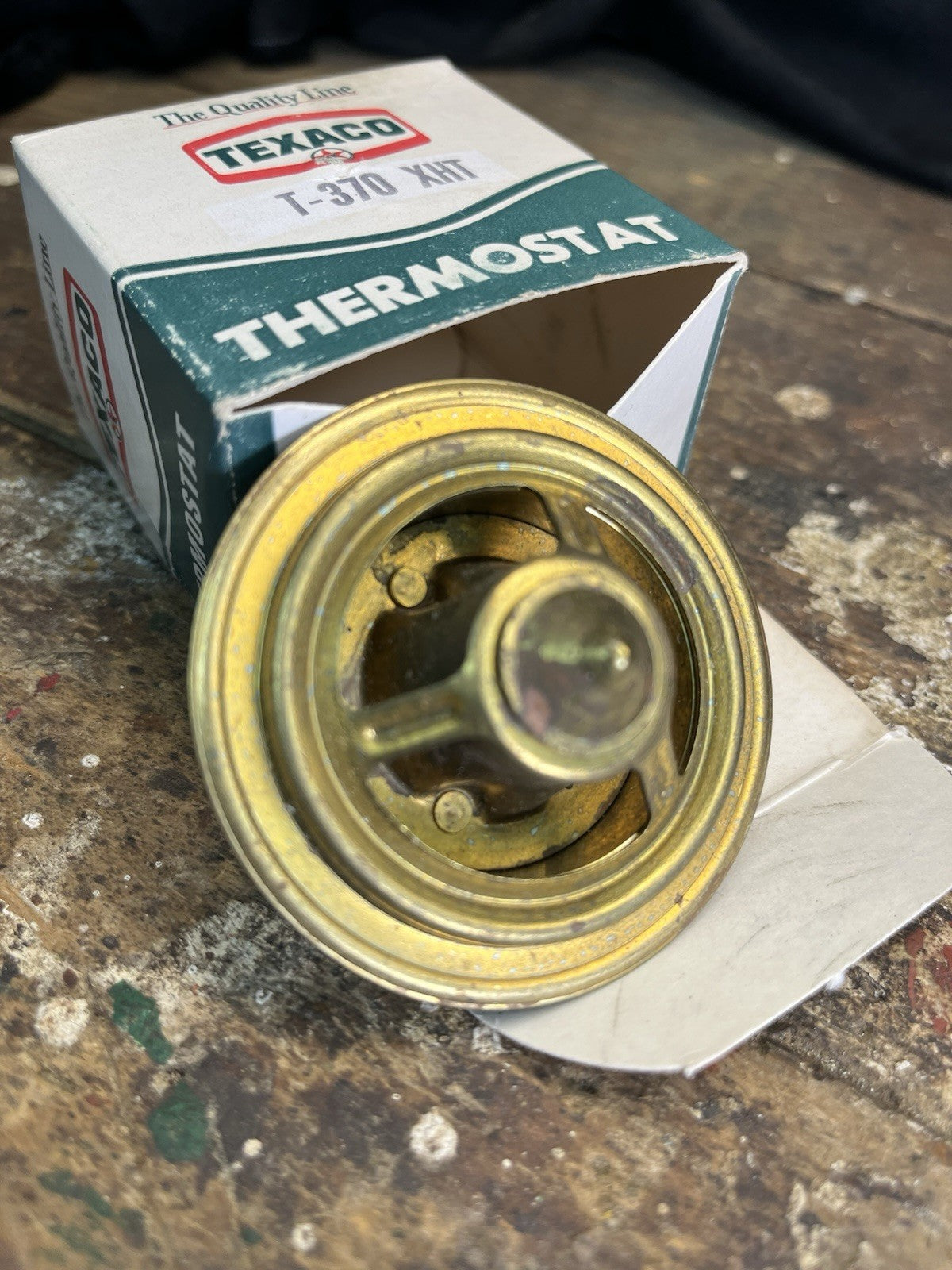 Vintage Mancave Texaco T-370 XHT Thermostat
