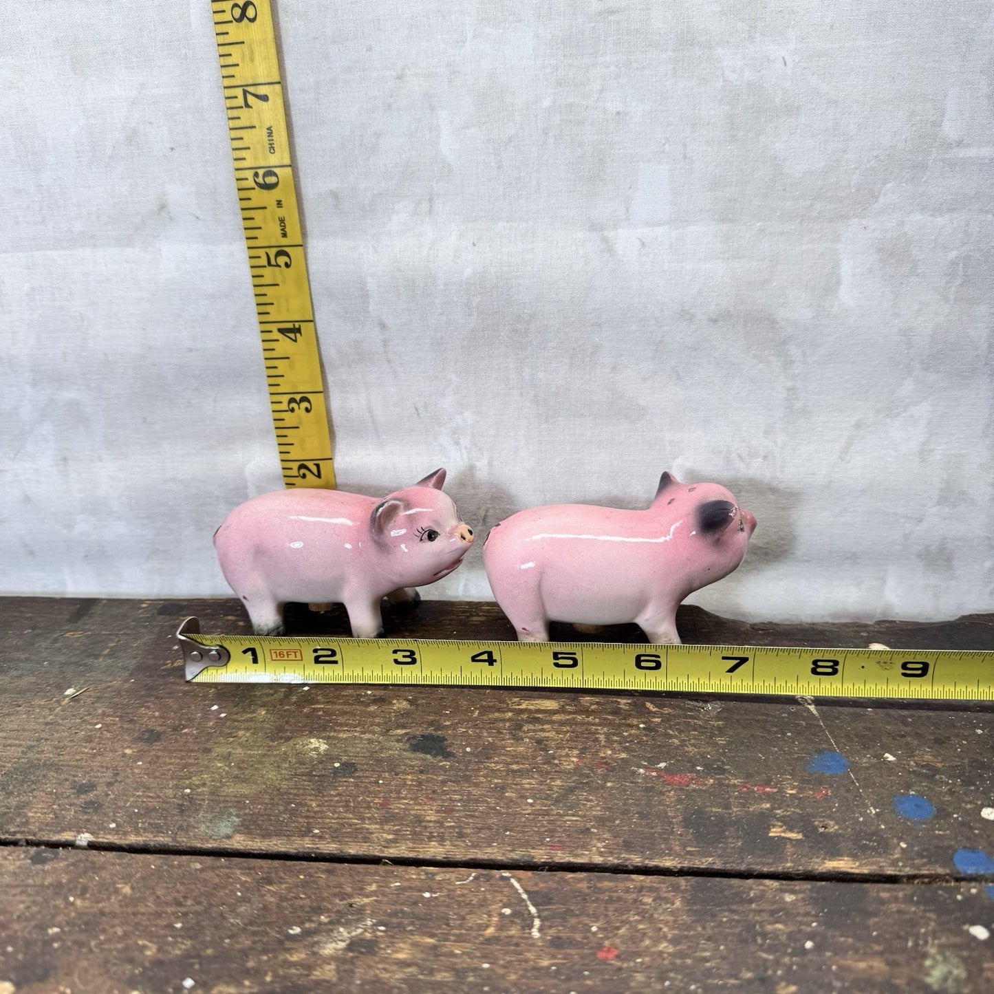 Pig Salt & Pepper Shakers Japan Vintage