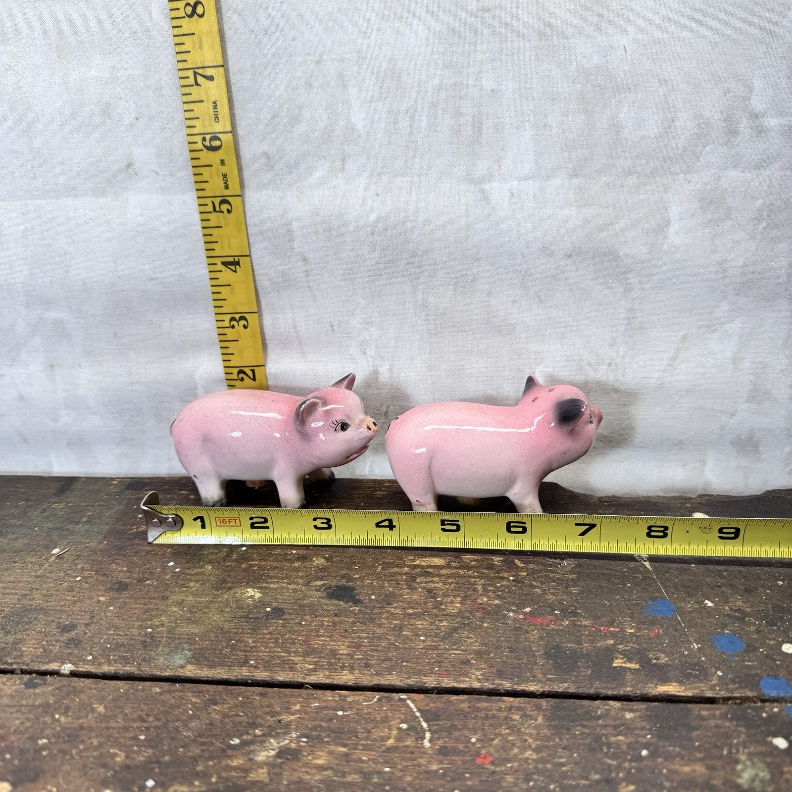 Pig Salt & Pepper Shakers Japan Vintage