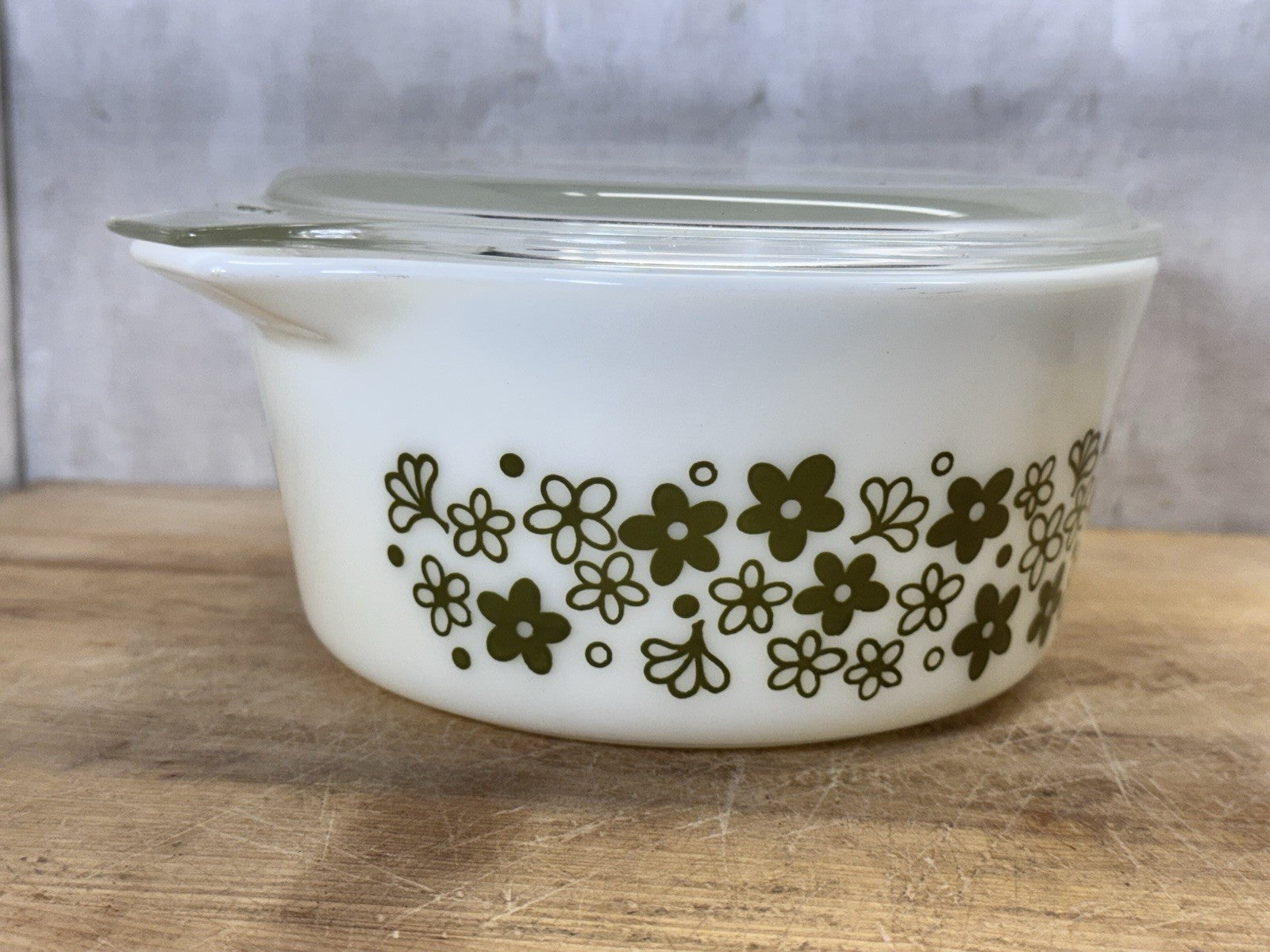 Pyrex 474-B Casserole Baking Dish Vintage Spring Blossom  #S-1806