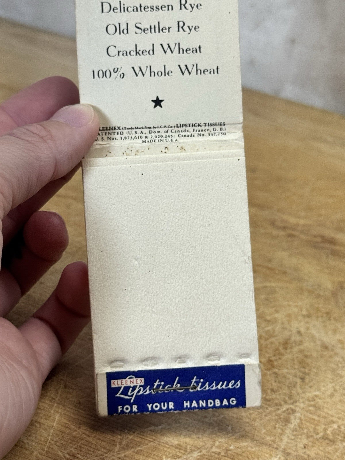 Kleenex Lipstick Tissue Vintage Brauns Advertisement #1817