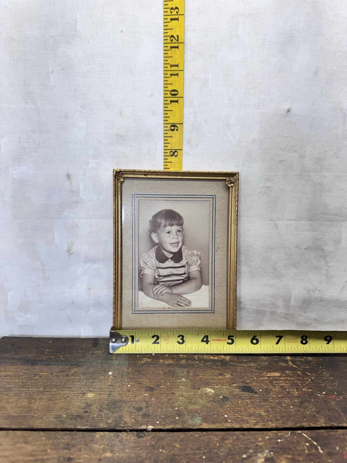 Vintage Black & White Photograph With Picture Frame