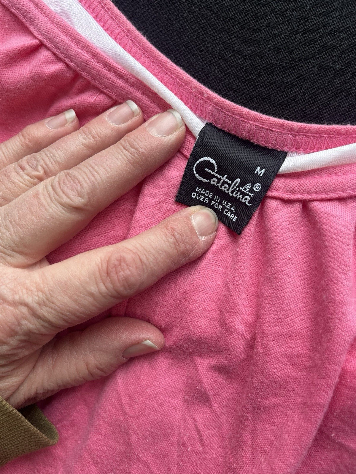 1970s Women’s Pink Cami Catalina Knit Shirt