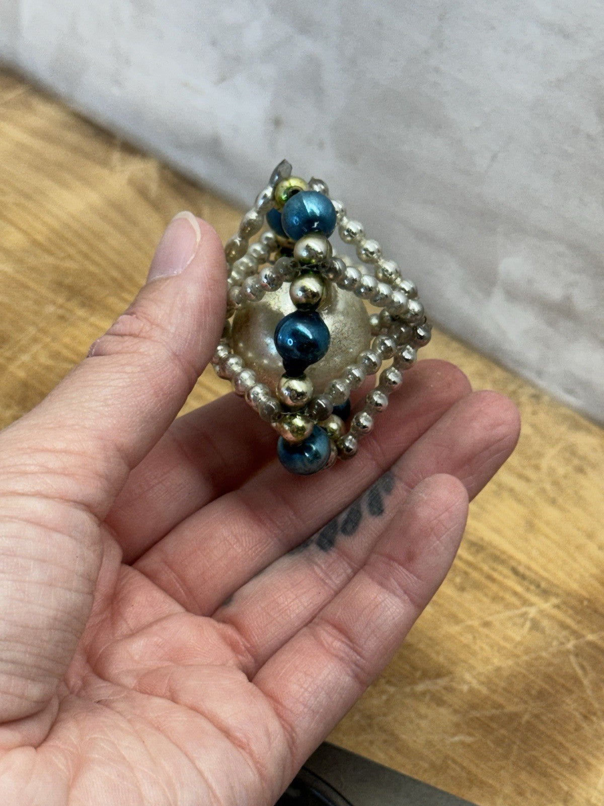 Victorian Glass Bead Ornament #1578
