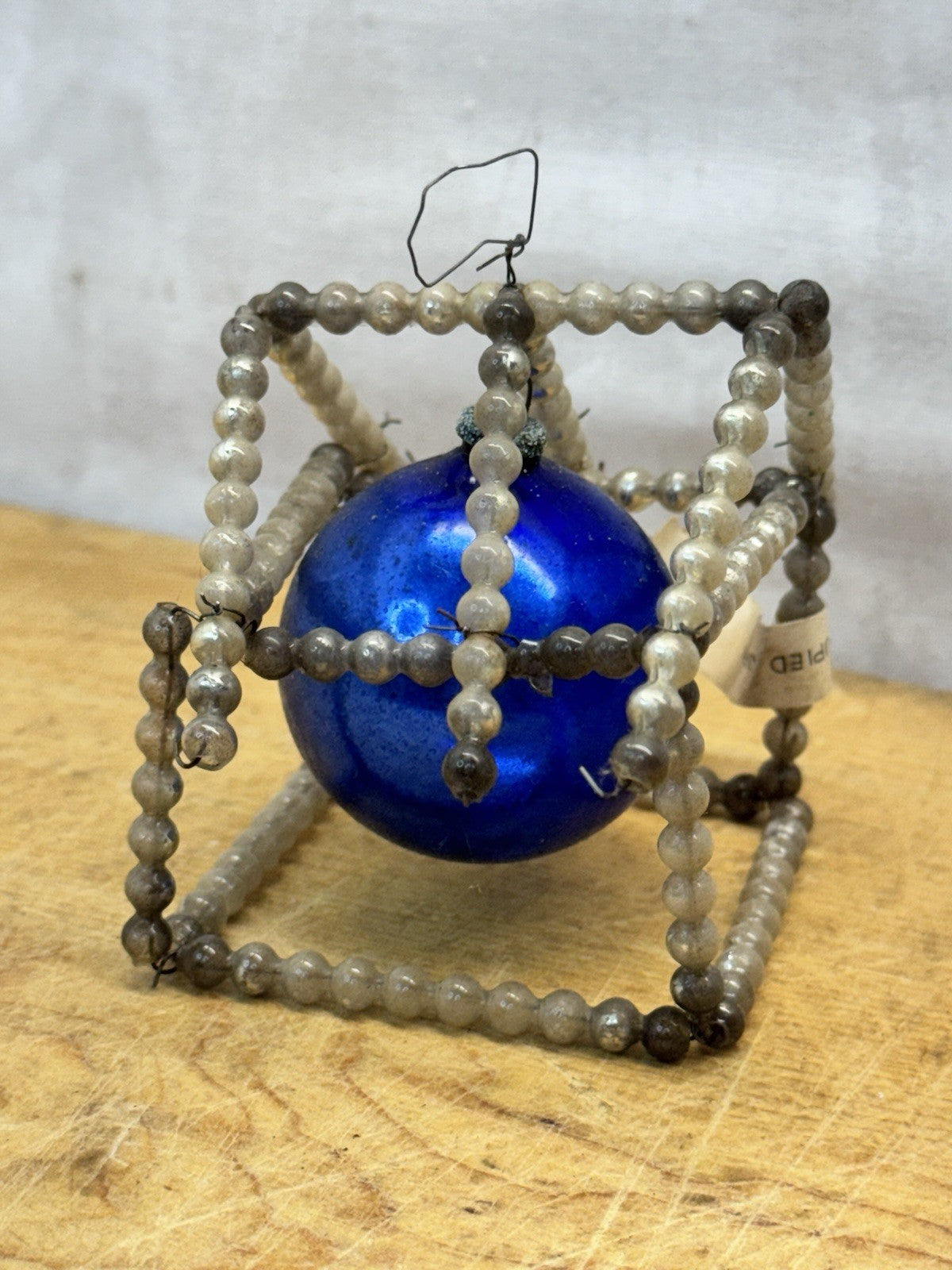 Antique Christmas Wired House Ornament Occupied Japan #1351