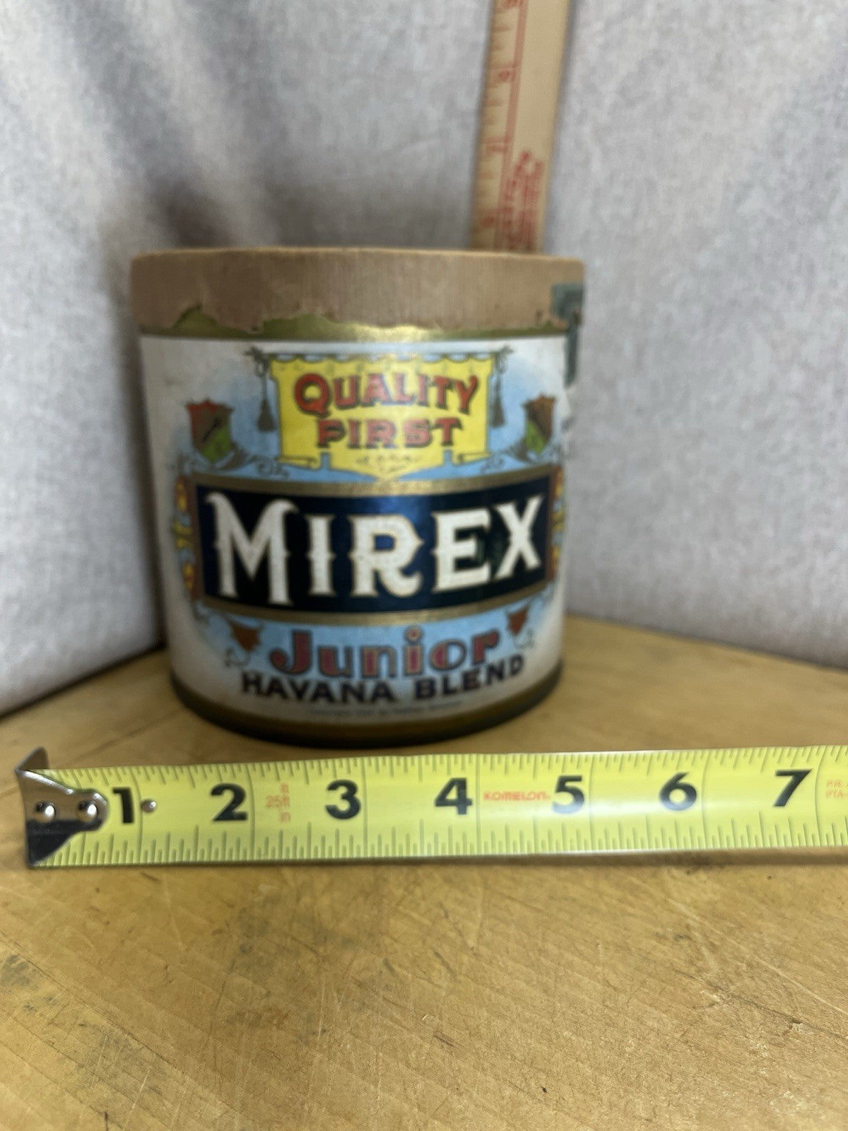 Murex Junior Havana Empty Tobacco Tin And Cardboard