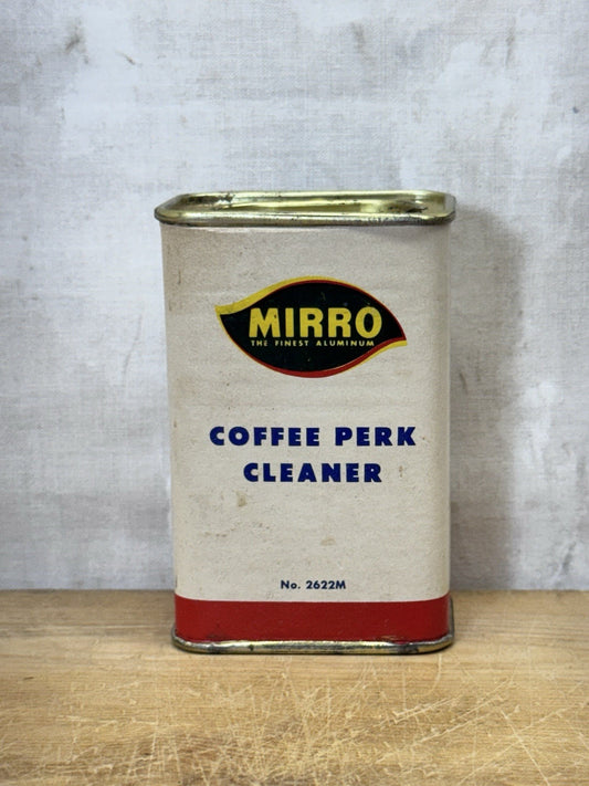 Mirro Coffee Perk Cleaner Can NOS Vintage #S-1809