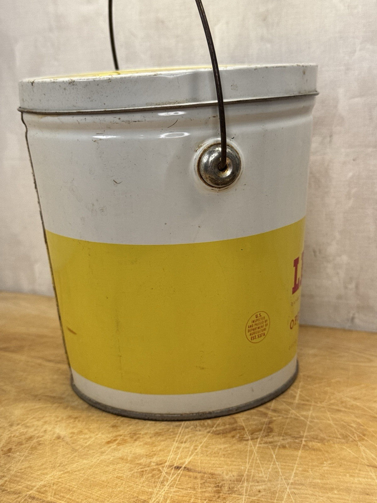 Oscar Mayer Leaf Lard Tin Vintage #1190