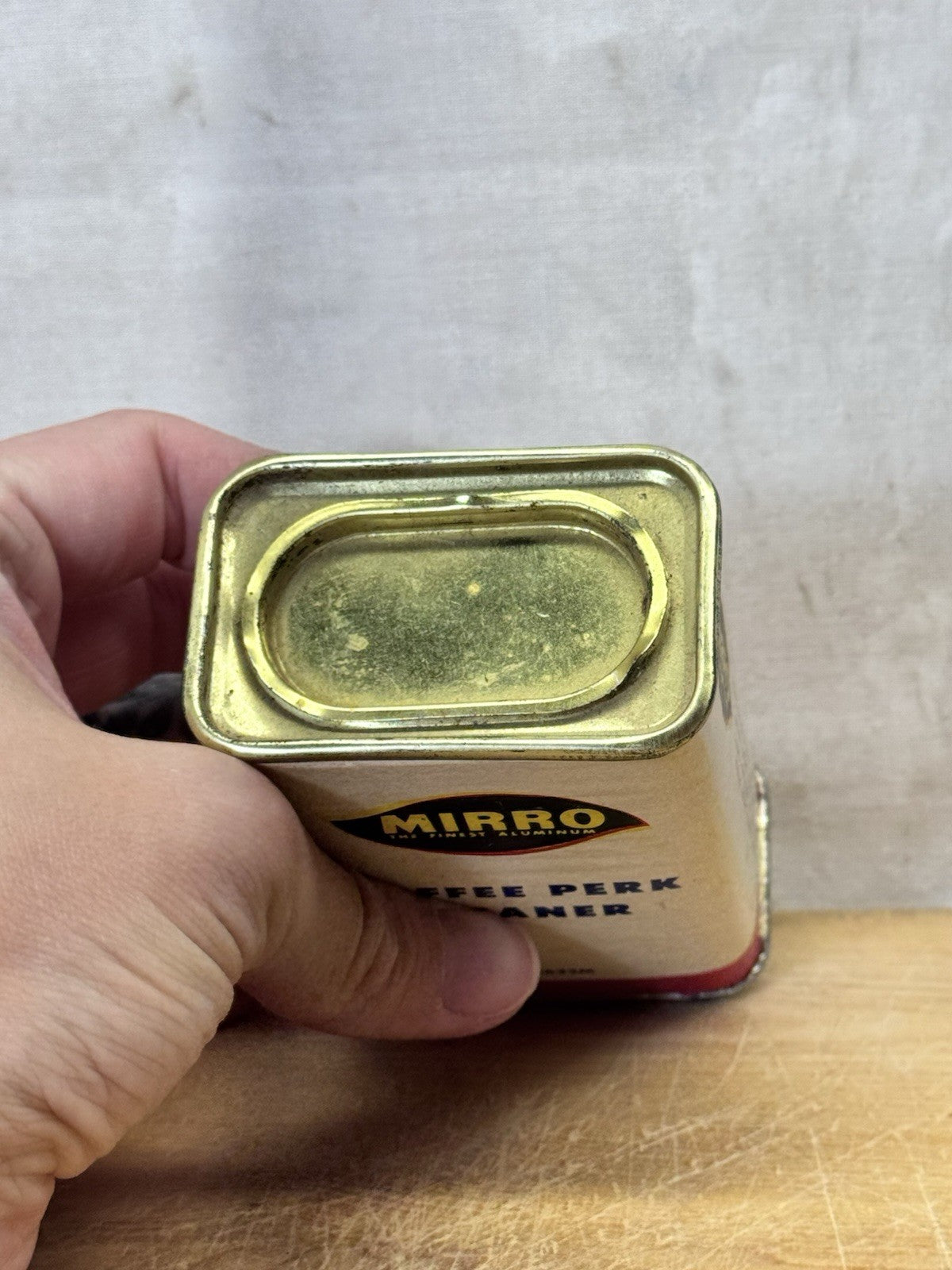 Mirro Coffee Perk Cleaner Can NOS Vintage #S-1809