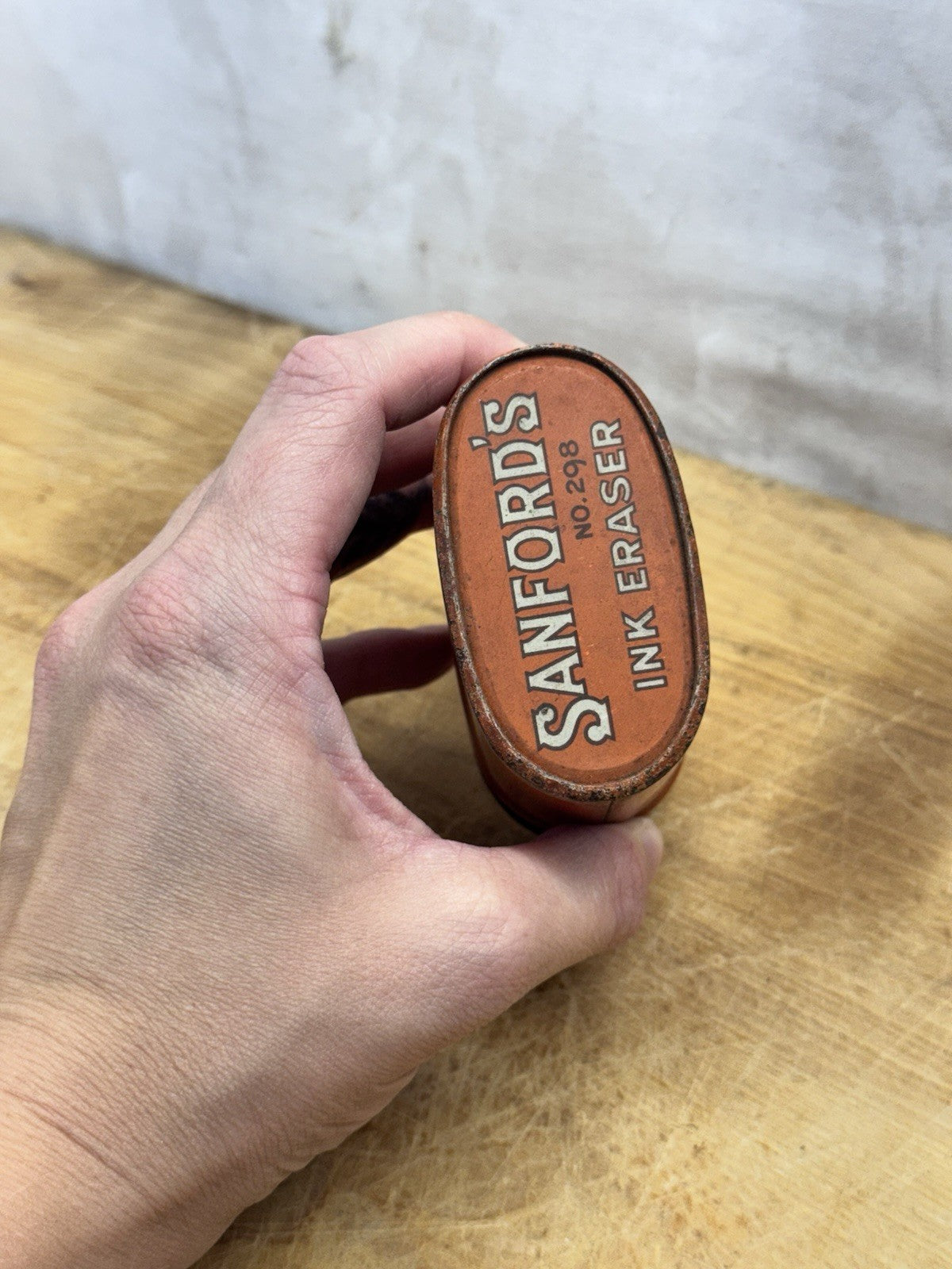 Sanford’s Ink Eraser No. 298 Tin Antique #1448