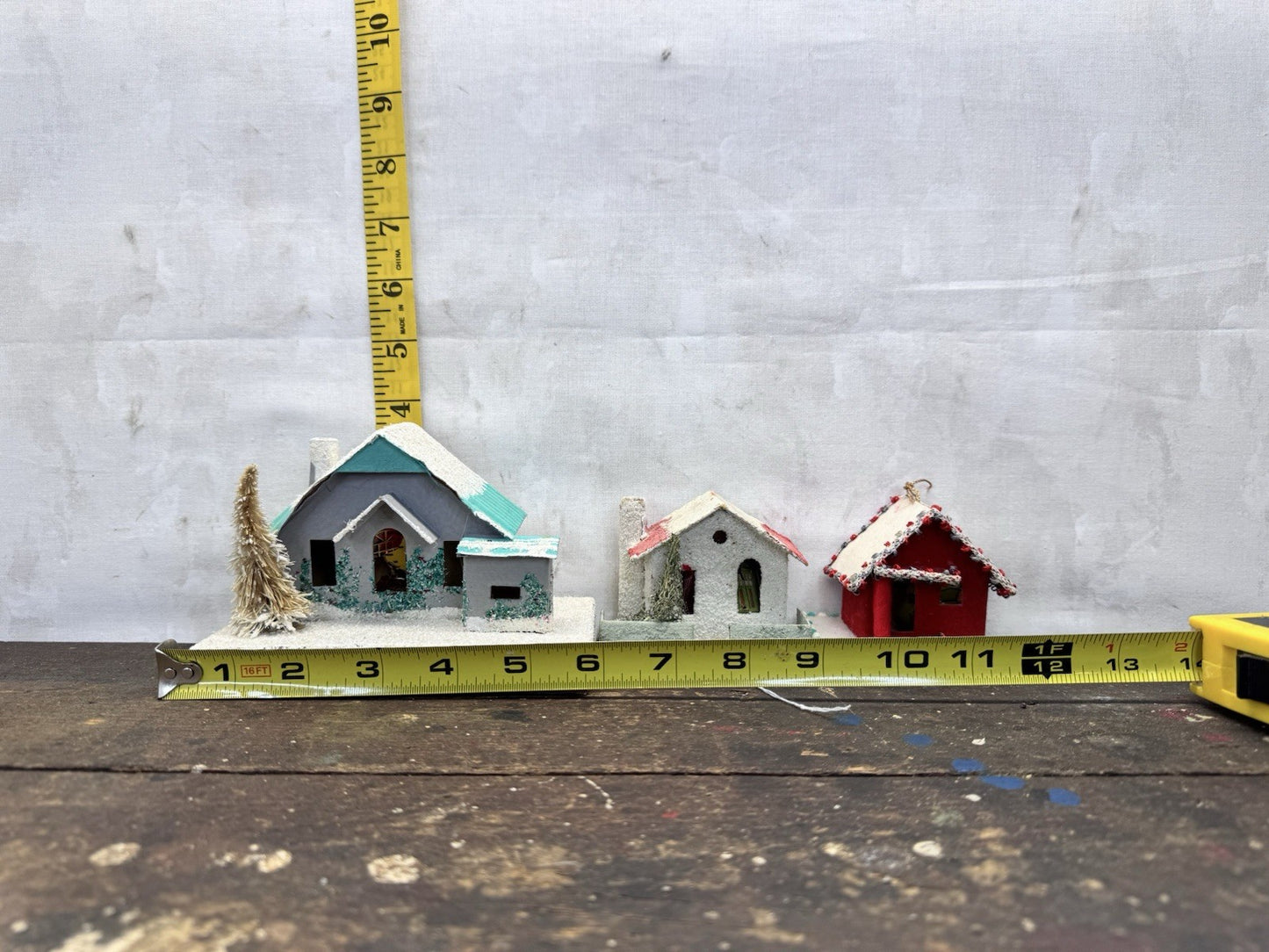 3 Japan PUTZ Houses #1027
