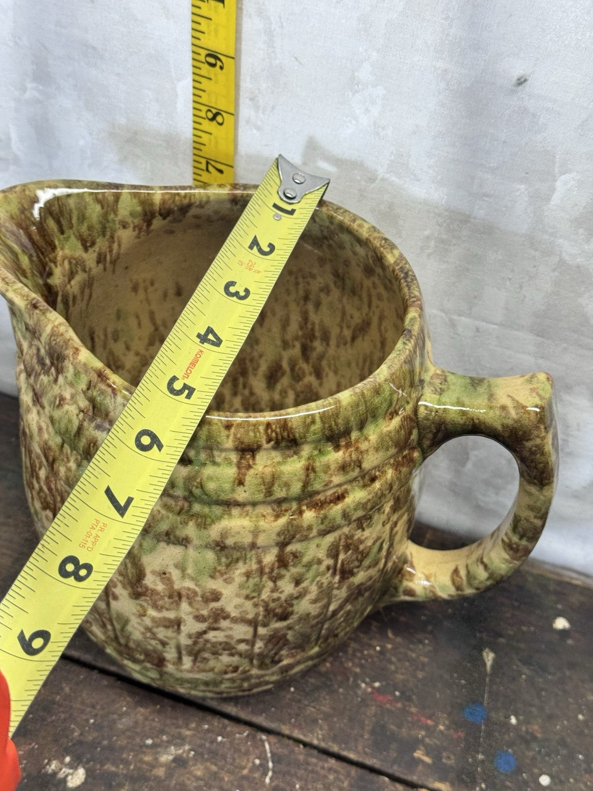 Morton Spatterware Antique Pitcher  #S-1847