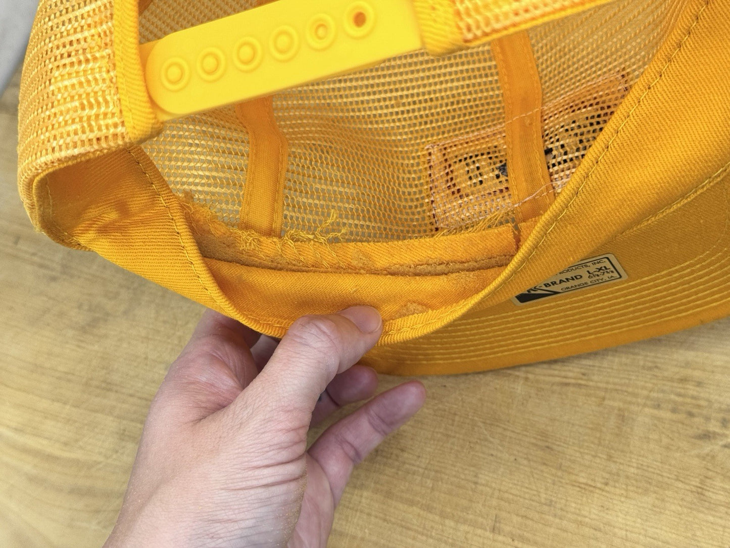Kent SnapBack Hat Vintage Foam Missing From Inside Band #1110
