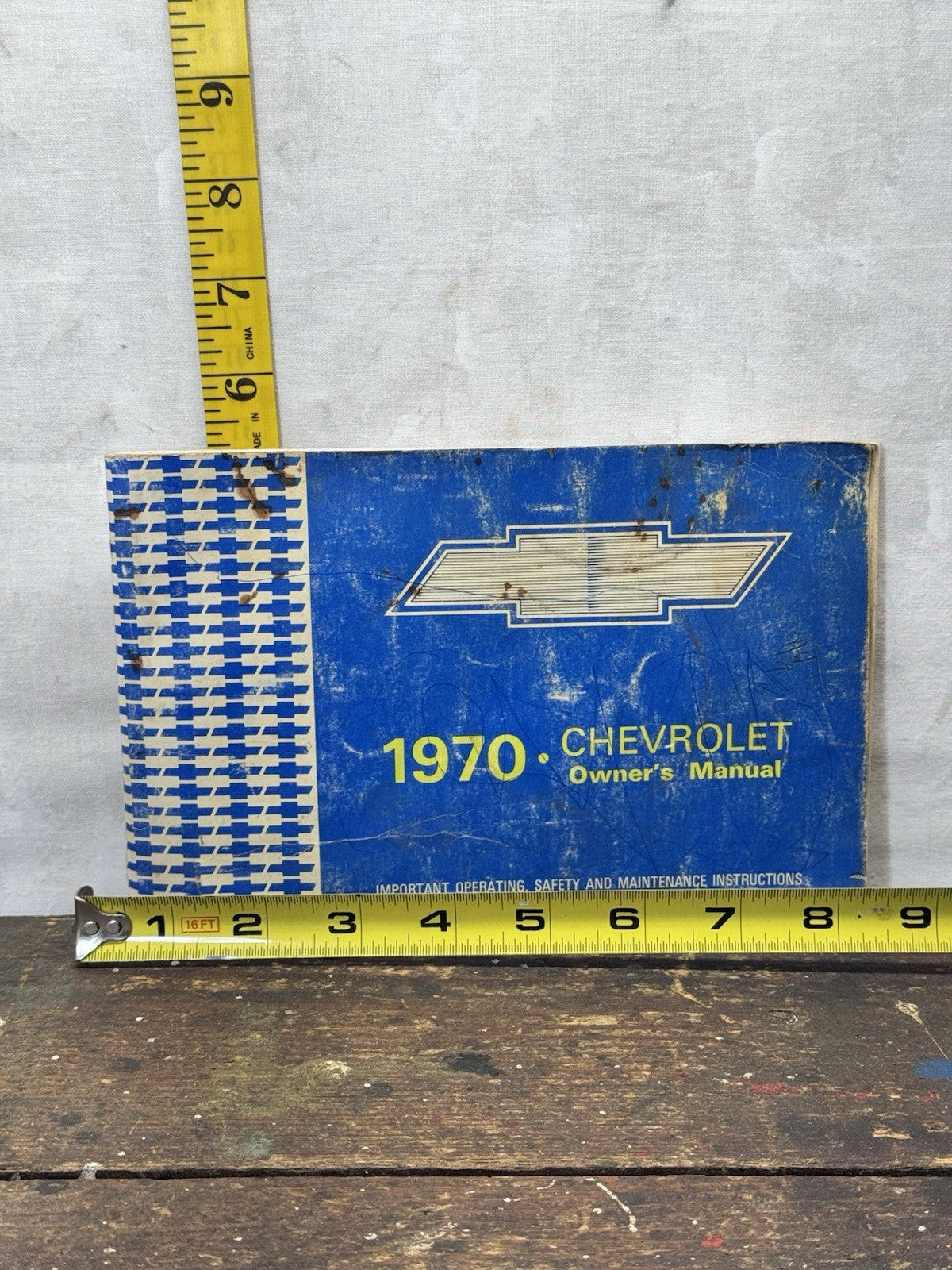 1970 Chevrolet Paper Owners Manual Vintage