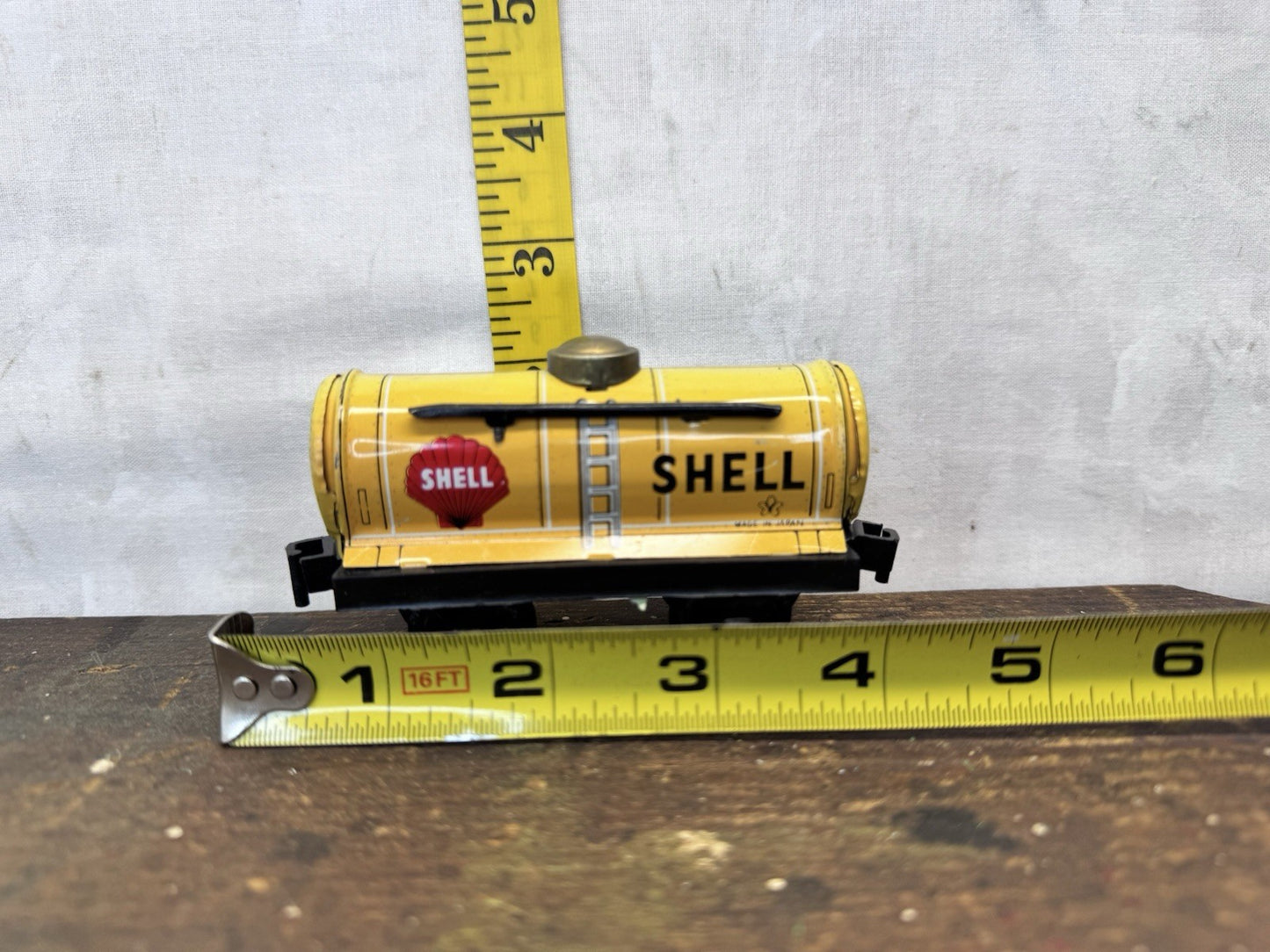 Vtg Shell Train Car Tank Tin #S-1604