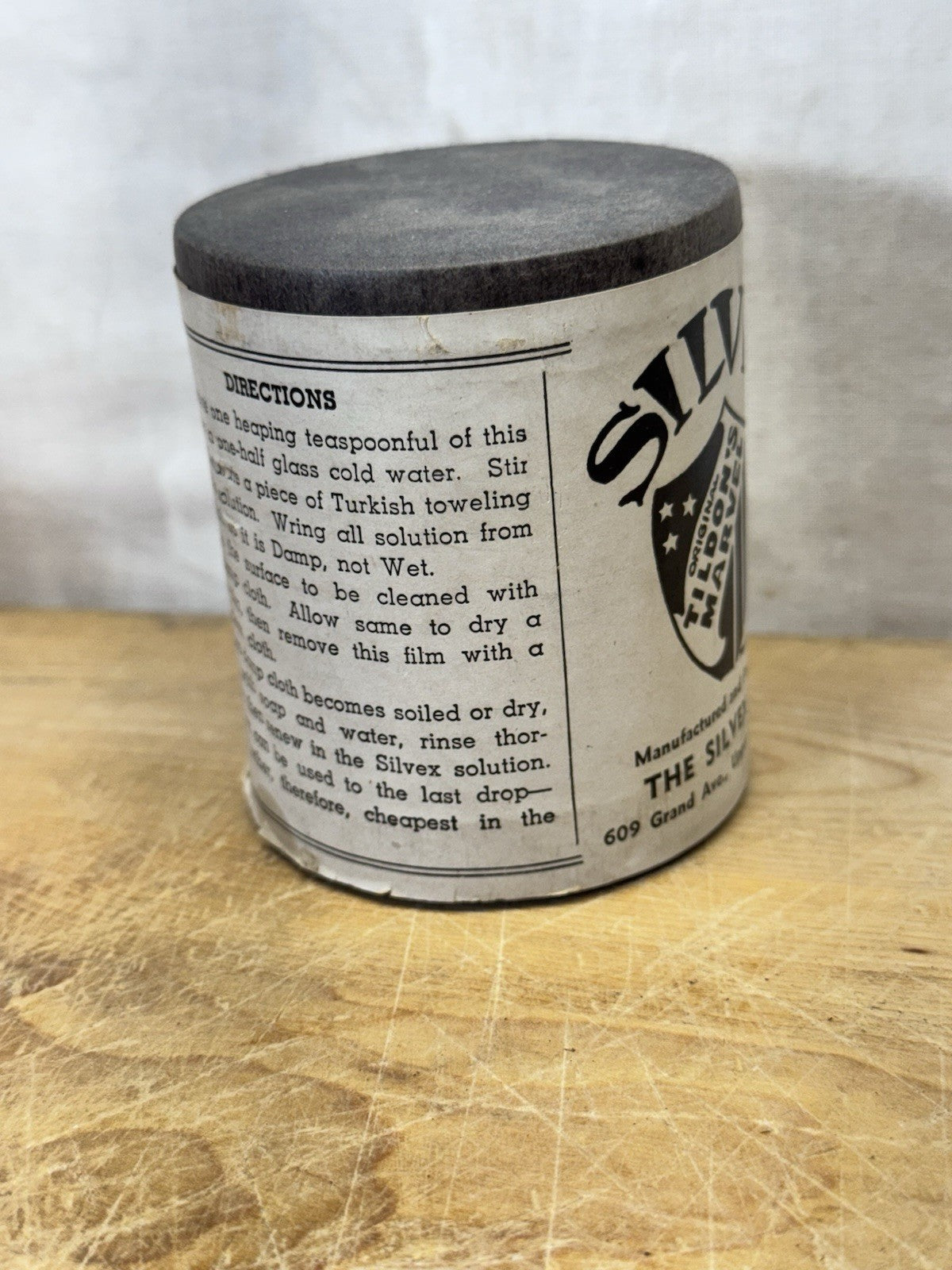 Silvex Metal Cleaner Container NOS Vintage #S-1802
