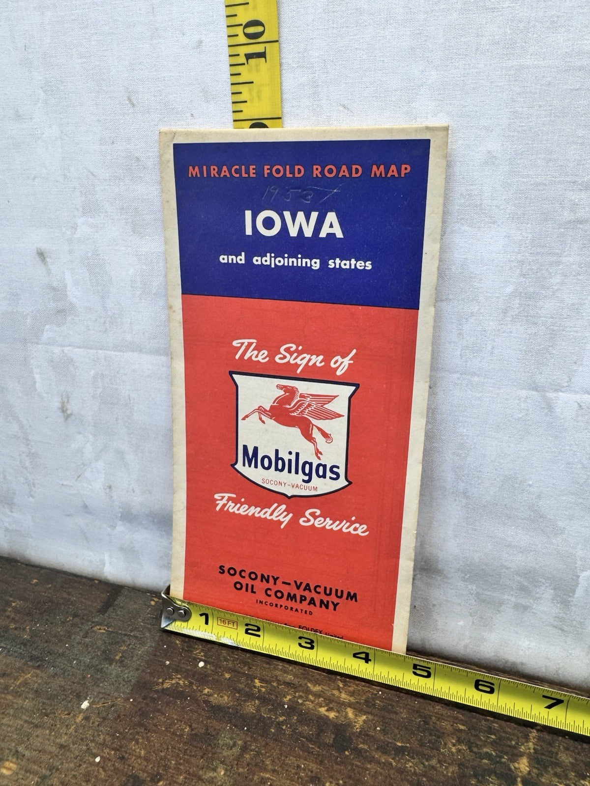 Miracle Road Fold Map Iowa Vintage #1450
