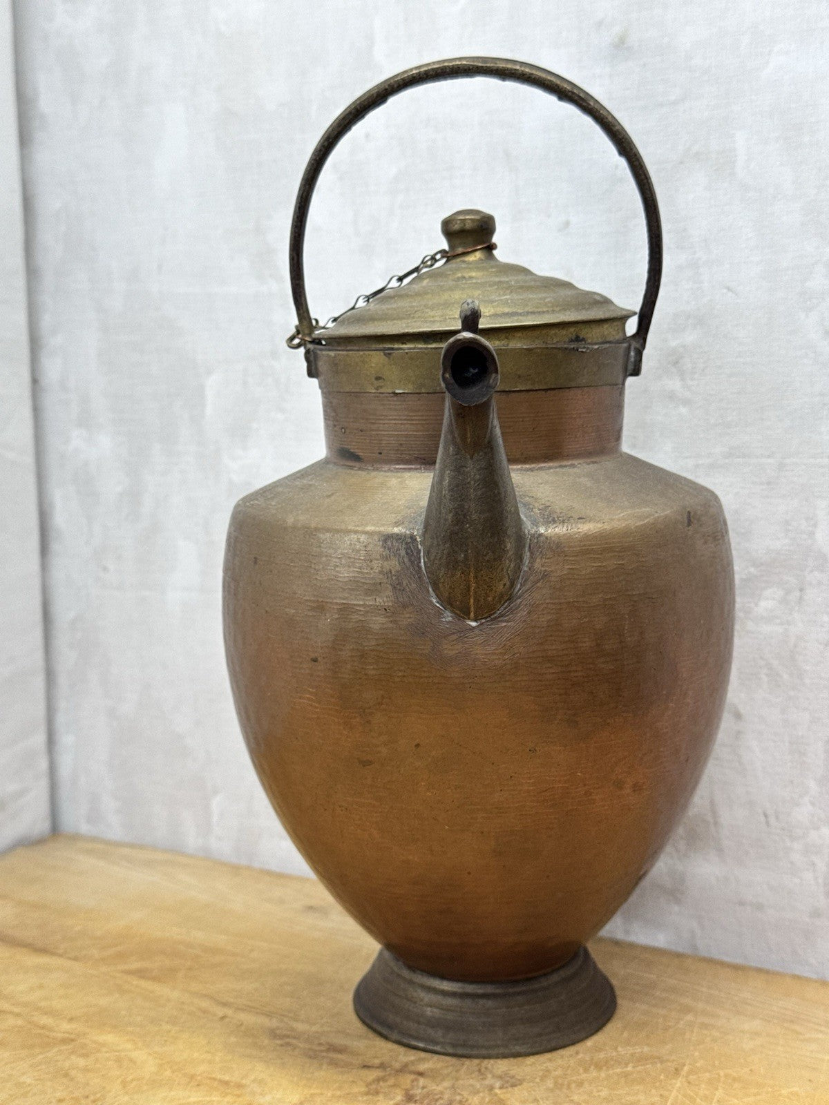 Amphora Copper Jug with Brass Spout 1900-1920 Antique #1160
