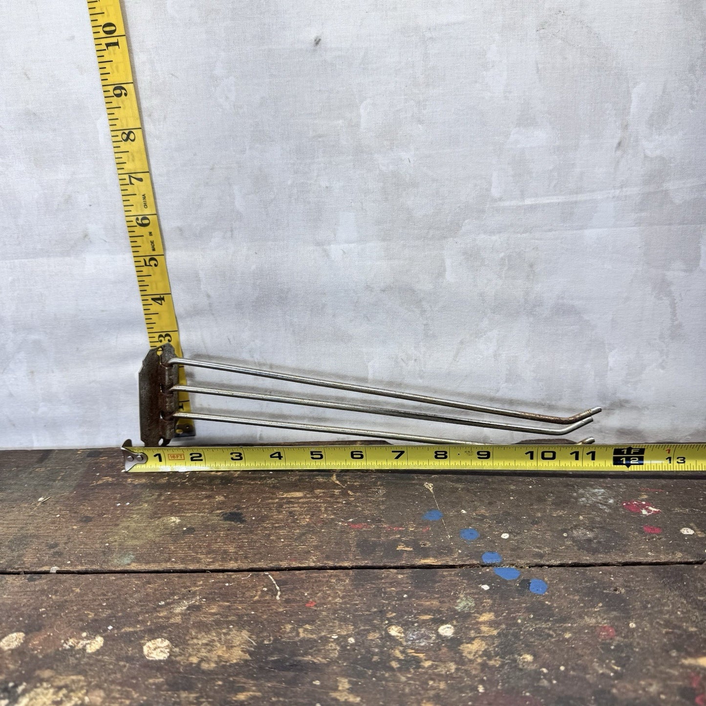 Vintage Metal Three Tier Wall Towel Bar Hanger