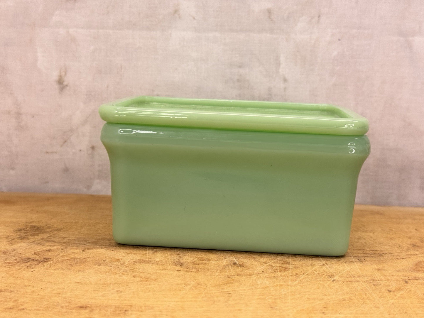 Jadeite Drippings Grease Container Antique Excellent Condition #1115