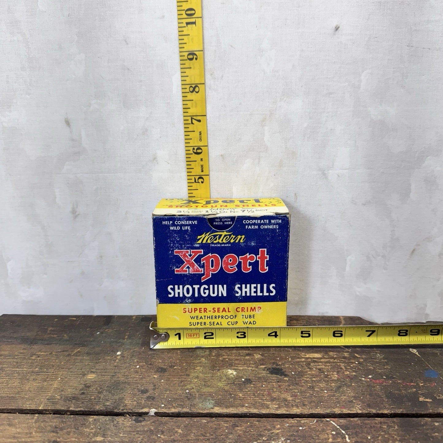 Western Shotgun Shells Xpert Vintage Empty Box