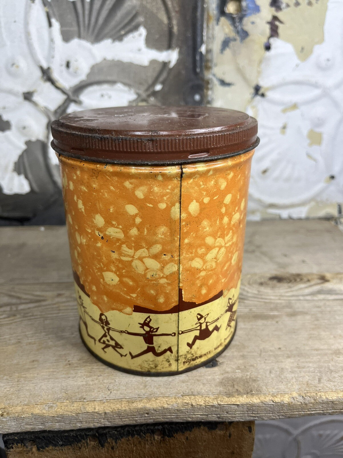 Vintage Ole Smokin Peanut Brittle Tin