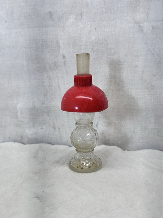 Vintage Toy Doll Glass Mini Lamp Avon Perfume Bottle