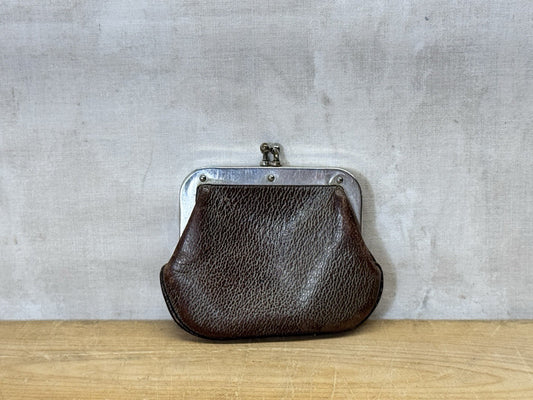 Vintage Leather Coin Purse #S-1821