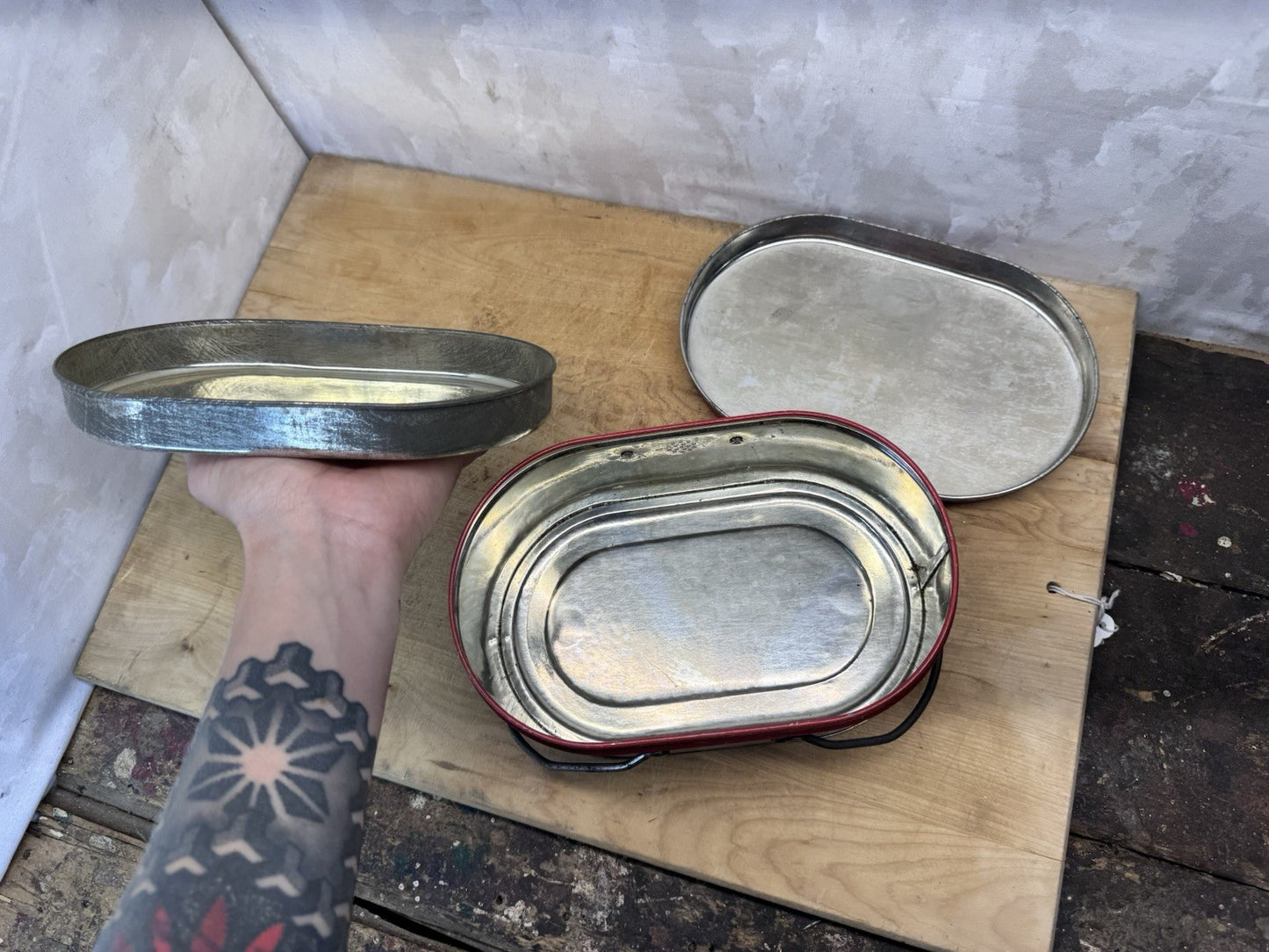Vintage Plaid Lunch Box #S-1587