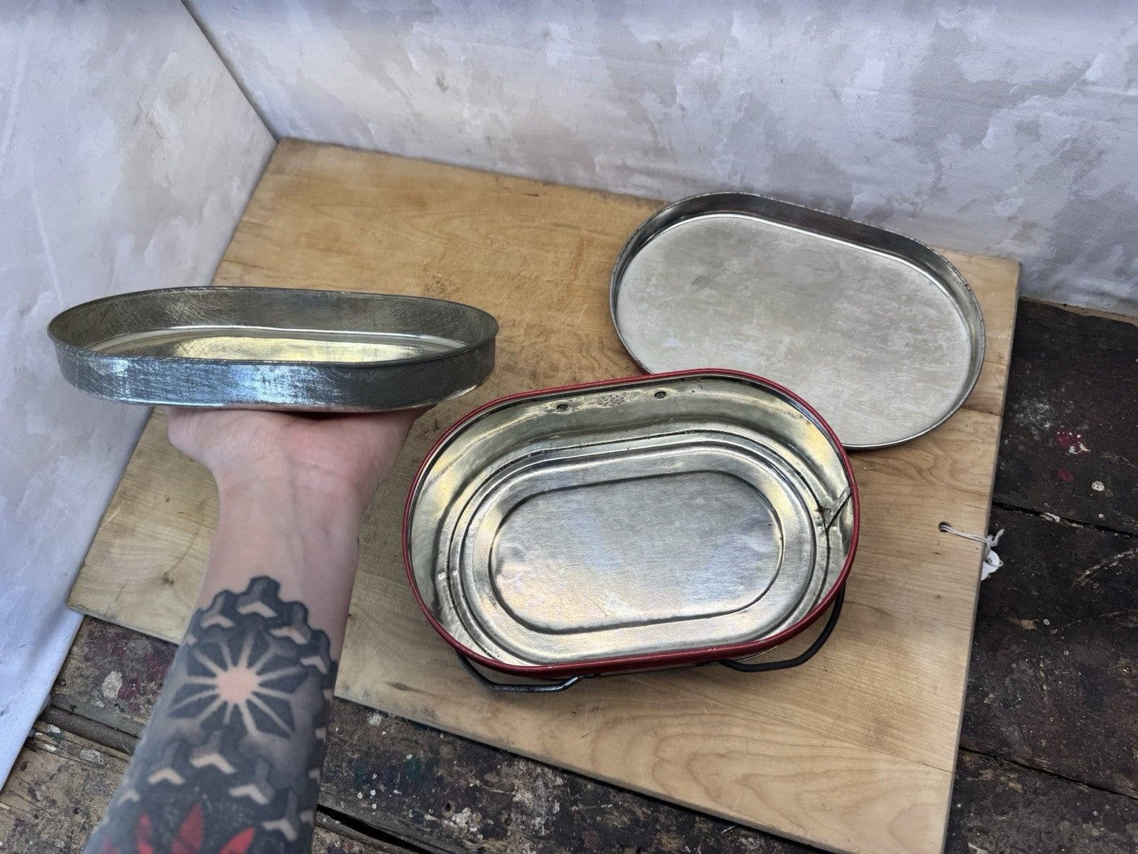 Vintage Plaid Lunch Box #S-1587